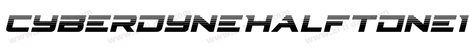 CyberdyneHalftoneItalic-B8yd字体转换