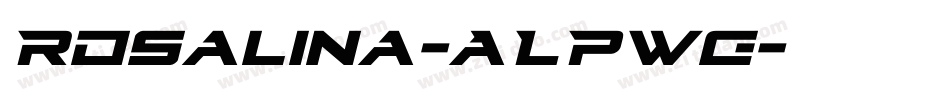 Rosalina-ALPwg字体转换