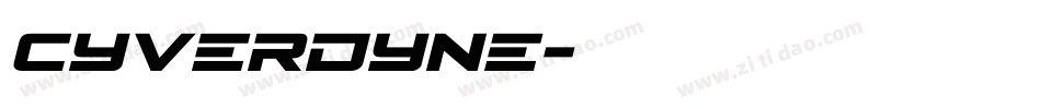 cyverdyne字体转换