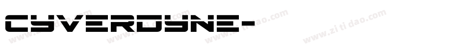 cyverdyne字体转换