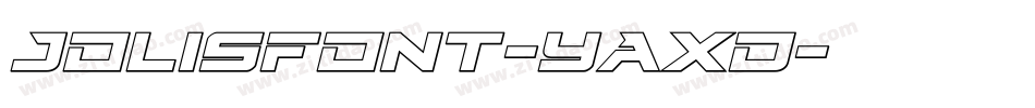 Jolisfont-yAxd字体转换