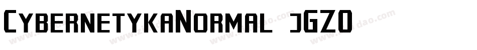 CybernetykaNormal-jGZ0字体转换