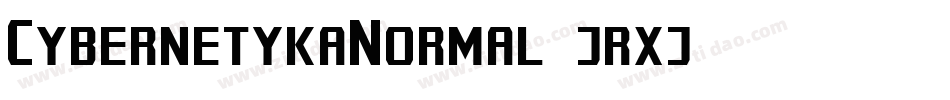 CybernetykaNormal-jrxj字体转换
