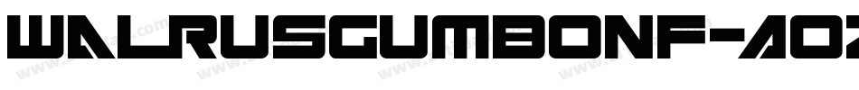 WalrusGumboNf-A0zL字体转换
