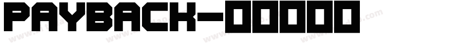 PaybAck字体转换