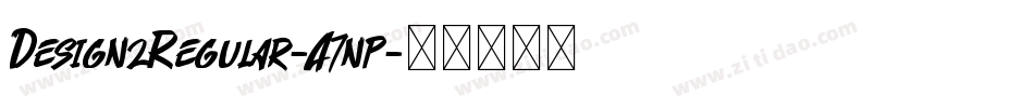 Design2Regular-A7np字体转换