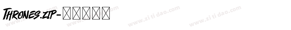 Thrones.zip字体转换