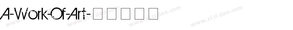 A-Work-Of-Art字体转换