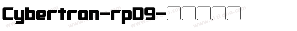 Cybertron-rpD9字体转换