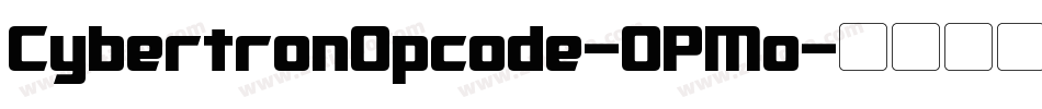 CybertronOpcode-OPMo字体转换
