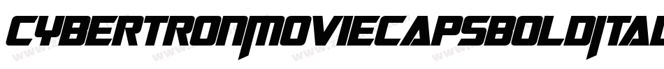 CybertronMoviecapsBoldItalic-g5yY字体转换