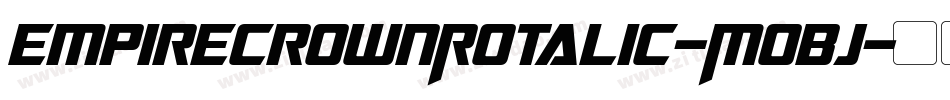 EmpireCrownRotalic-M0BJ字体转换