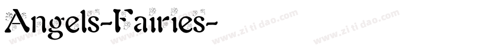 Angels-Fairies字体转换