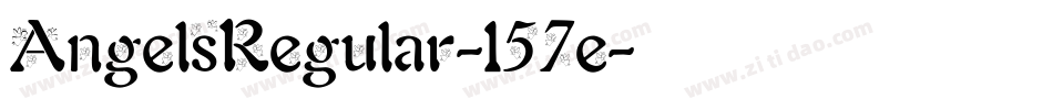 AngelsRegular-157e字体转换