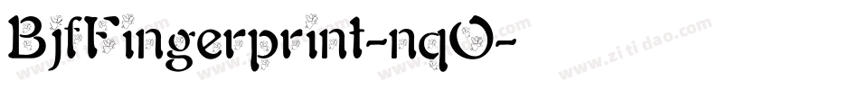 BjfFingerprint-nqO字体转换