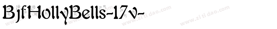 BjfHollyBells-17v字体转换