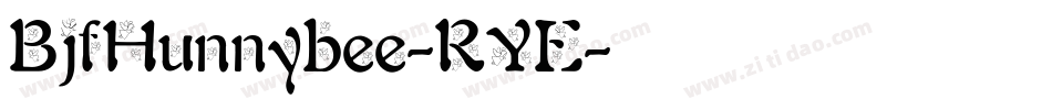 BjfHunnybee-RYE字体转换