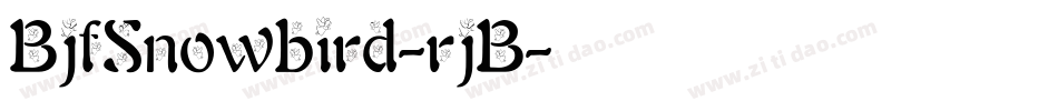 BjfSnowbird-rjB字体转换
