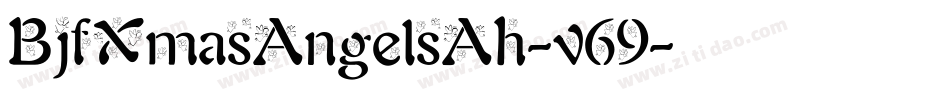 BjfXmasAngelsAh-v69字体转换