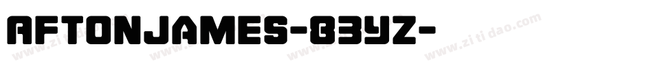 AftonJames-83Yz字体转换