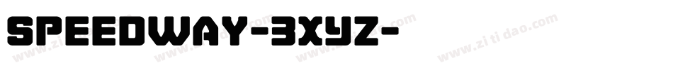Speedway-3xYz字体转换