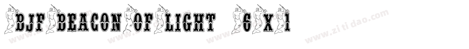 BjfBeaconOfLight-6X1字体转换