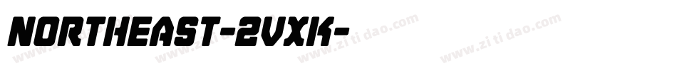 Northeast-2VxK字体转换