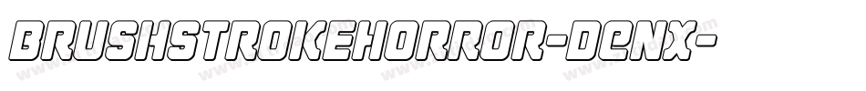 BrushstrokeHorror-dEnX字体转换