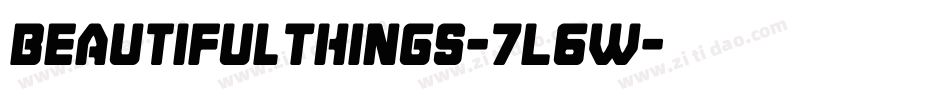 BeautifulThings-7L6w字体转换