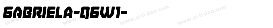 Gabriela-q6w1字体转换