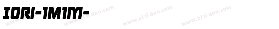 Iori-1m1M字体转换