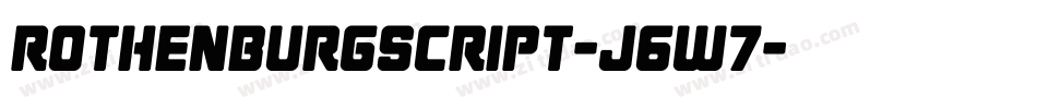 RothenburgScript-J6W7字体转换