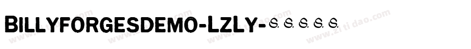 Billyforgesdemo-LzLy字体转换