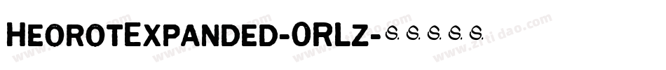 HeorotExpanded-0RLz字体转换