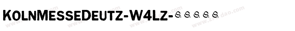 KolnMesseDeutz-W4Lz字体转换