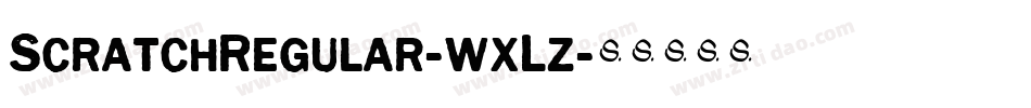ScratchRegular-wxLz字体转换