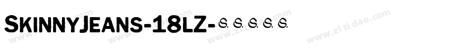 SkinnyJeans-18lZ字体转换