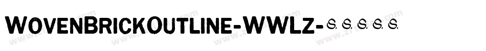 WovenBrickOutline-WWLz字体转换