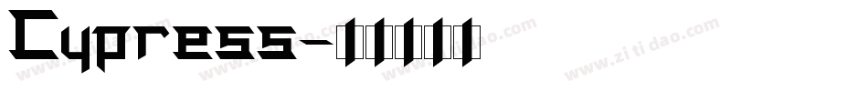 Cypress字体转换