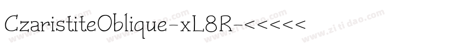CzaristiteOblique-xL8R字体转换