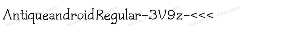 AntiqueandroidRegular-3V9z字体转换 AntiqueandroidRegular-3V9z字体转换