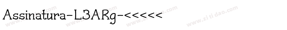 Assinatura-L3ARg字体转换