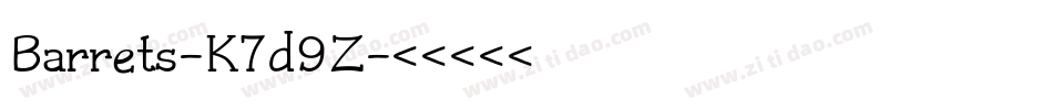 Barrets-K7d9Z字体转换