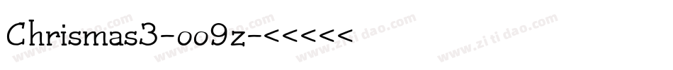Chrismas3-oo9z字体转换