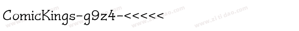 ComicKings-g9z4字体转换