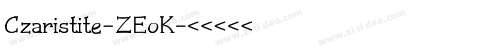 Czaristite-ZEoK字体转换