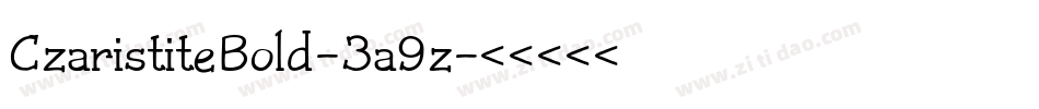 CzaristiteBold-3a9z字体转换