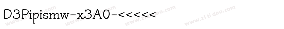 D3Pipismw-x3A0字体转换 D3Pipismw-x3A0字体转换