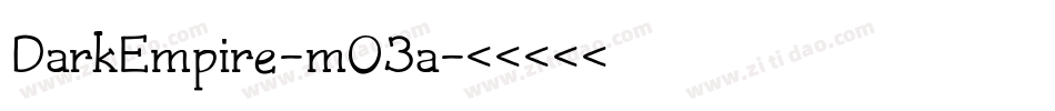 DarkEmpire-mO3a字体转换