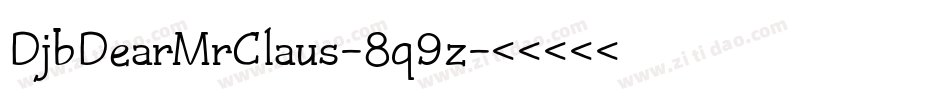 DjbDearMrClaus-8q9z字体转换